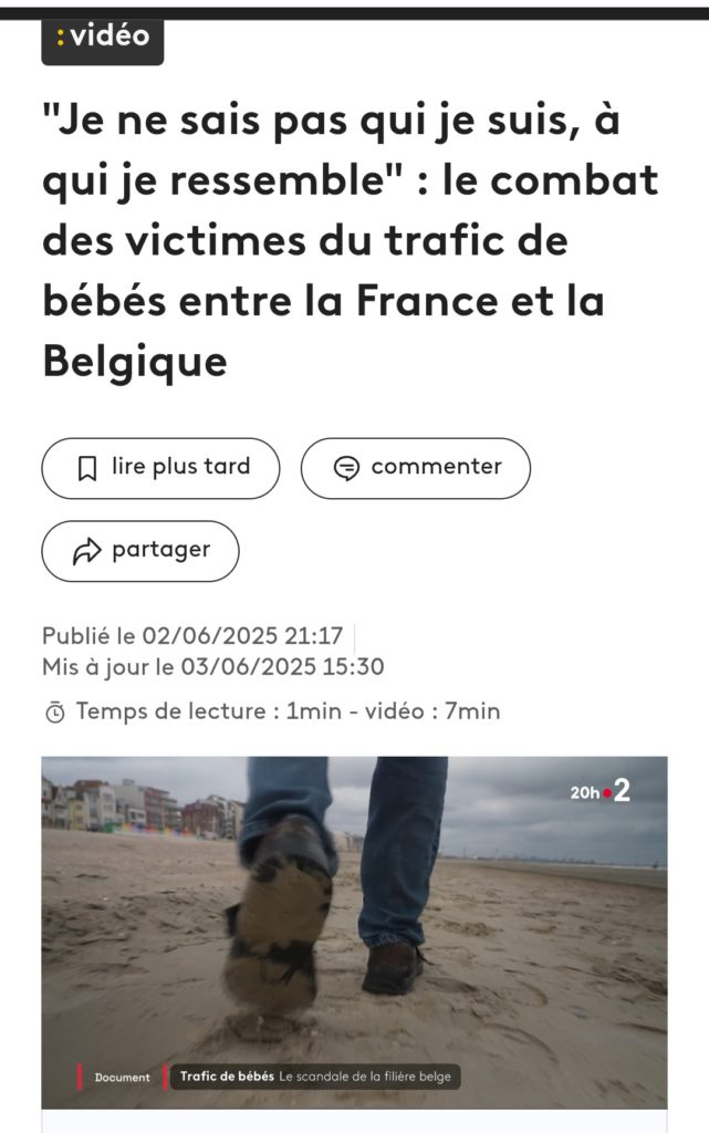 le combat des victimes du trafic de bébés entre la France et la Belgique